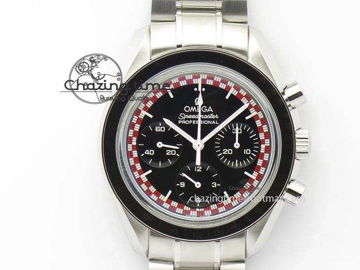 1222 Speedmaster SS 2013 Pro Racing On SS Bracelet Manual Winding Chrono Movement UrbanStyle 8230